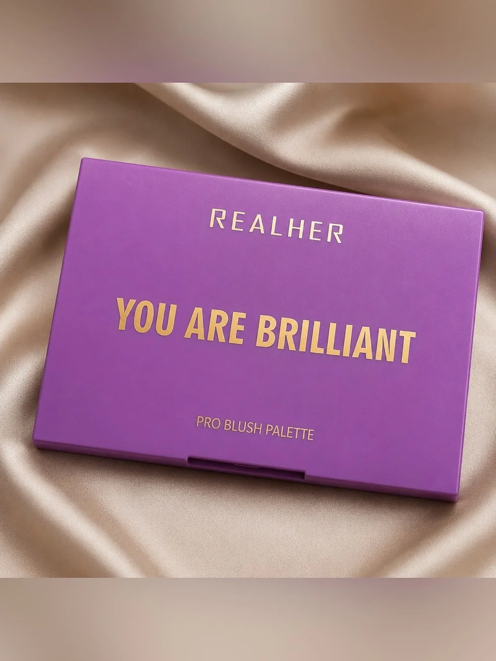 REALHER You Are Brilliant Pro Blush Palette 6 Pan Makeup Palette Used Once